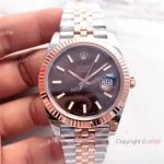  Chocolate Dial 2 Tone Rose Gold Rolex Datejust II 41 Swiss3235 Watch - 126331